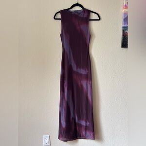 Motel Rocks Fayola Mesh Dress -purple